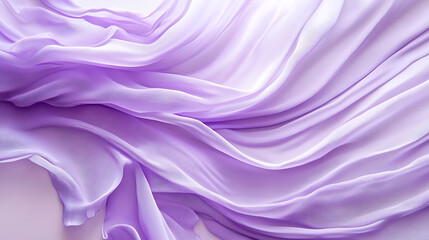 Obraz premium Subtle abstract curves on a light lavender surface, Flowing organic shapes creating a serene, calming design