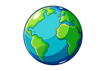 Creative Earth Day logo with a growing plant emerging from Earth, symbolizing care for nature, ecology, and global sustainability