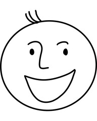 smiley face draw