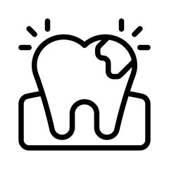 cavity line icon