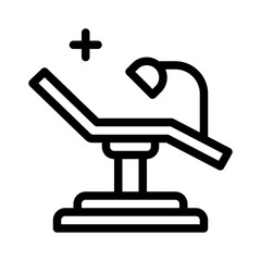 dental chair line icon
