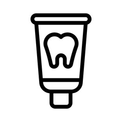 toothpaste line icon
