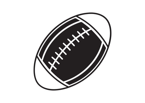 recommend clip art: American Football Ball Vector, Football Icon, Football Ball silhouette illustration