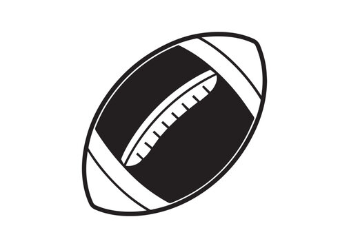 recommend clip art: American Football Ball Vector, Football Icon, Football Ball silhouette illustration