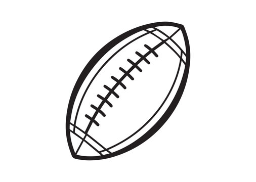 recommend clip art: American Football Ball Vector, Football Icon, Football Ball silhouette illustration