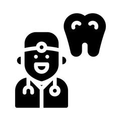 dentist glyph icon