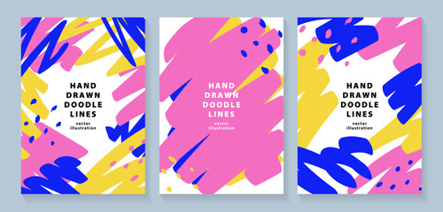 カラフルなラクガキ素材セット_3