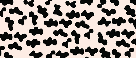 Black and white leopard seamless pattern. Fashion stylish vector texture., vector, pattern, seamless, illustration, silhouette, design