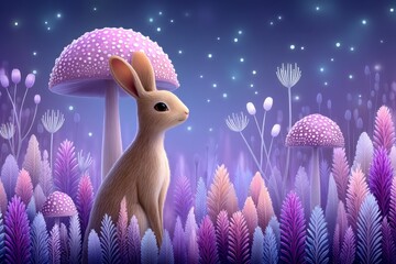 A colorful fantasy animation featuring talking animals in a forest