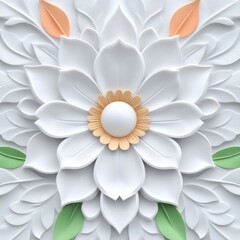 White floral decorative background