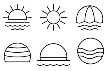  sunset orange line art sleek and simple design for spaces