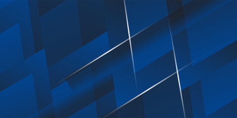 Obraz premium Abstract view of elegant blue lines on dark background with lighting and glitter effects. Vector illustration