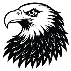 Obraz premium Eagle bald vector shilhouette single collection
