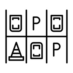 Reserved parking Icon