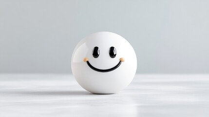 Smiling emoticon sphere