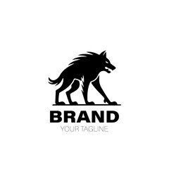 Werewolf Logo. Werewolf Logo Design. Werewolf Logo Brand. Werewolf Logo Vector Design Isolated on White Background