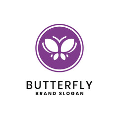 Butterfly logo design for wellness, beauty, or feminine brand identity