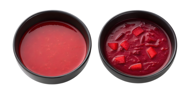 Delicious Beetroot Soup, Two Flavorful Styles, Healthy Soup Options, Rich Colorful Beetroot Dish, Cut Out