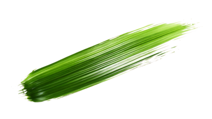  green paint brush stroke isolated on white background PNG. GENERATIVE AI