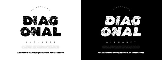Distressed Bold Grunge Font Vector for Poster Music and Urban Style Designs