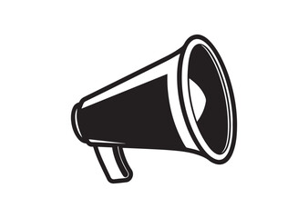 Megaphone silhouette vector