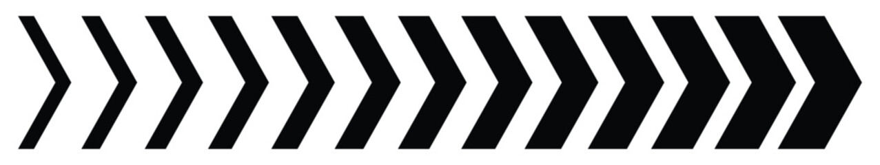 Fototapeta premium Dynamic moving arrow symbol. Arrow dynamic symbol. fast arrows symbols. Sideways arrow icon. arrow road signs, Vector illustration.