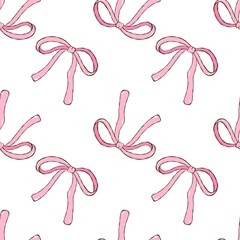 Elegant Pink Bow Bliss.Charming Pink Ribbon Delight.Lovely Pink Bow Harmony