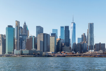 Naklejka premium The New York Manhattan skyline