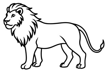 Elegant Addax antelope silhouette in minimalist line art vector style. This clean and modern wildlife design features the distinctive curved horns and sleek profile of the desert-dwelling Addax, 