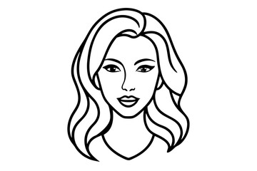 Elegant Addax antelope silhouette in minimalist line art vector style. This clean and modern wildlife design features the distinctive curved horns and sleek profile of the desert-dwelling Addax, 