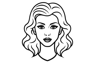 Elegant Addax antelope silhouette in minimalist line art vector style. This clean and modern wildlife design features the distinctive curved horns and sleek profile of the desert-dwelling Addax, 