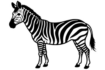 Elegant Addax antelope silhouette in minimalist line art vector style. This clean and modern wildlife design features the distinctive curved horns and sleek profile of the desert-dwelling Addax, ideal