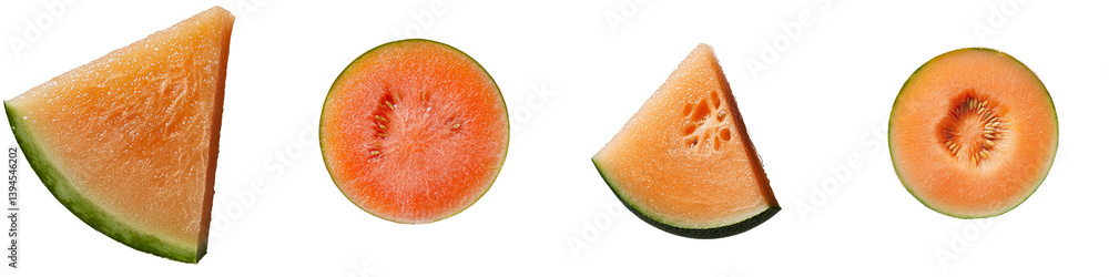 Poster isolated minimalist mockups featuring fresh watermelon slices showcasing vibrant colors and textures