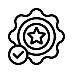 rating stars line icon
