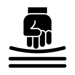 Resilience Glyph Icon Vector Illustration. 