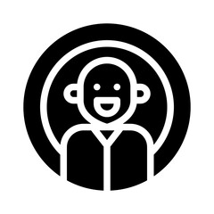 user profile glyph icon