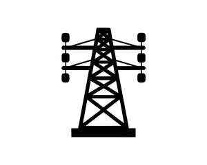 creative details transmission tower icon vector illustration