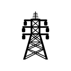 creative details transmission tower icon vector illustration