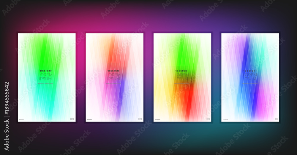 Aufkleber abstract geometric composition forms modern background with decorative triangles and patterns backdr
