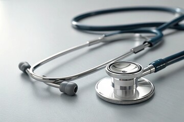 stethoscope on white background
