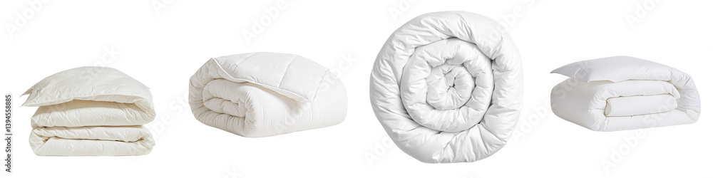 Poster cozy and soft bedding essentials for a minimalist bedroom setup with various quilt styles