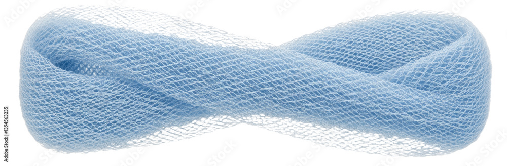 Poster Isolated minimalist mockups featuring soft blue netting material with a textured and airy appearance suitable for various design projects