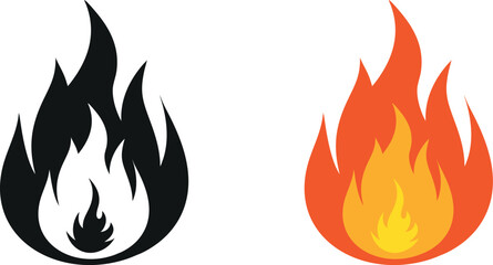 Fire Flame Vector Art Collection

