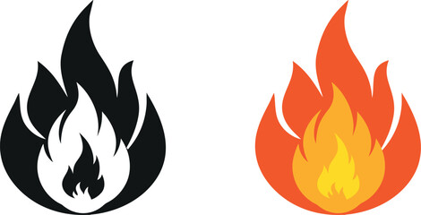Fire Flame Vector Art Collection

