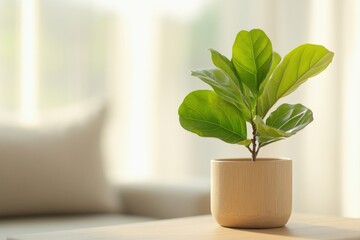 Small potted plant indoors