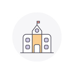 Obraz premium School vector icon stock illustration