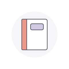 Comic Book vector icon stock illustration