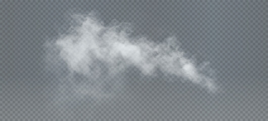 Isolated Smoke and Fog Effect — Transparent Misty Cloud on White or Black Background for Atmospheric or Visual Overlay Designs