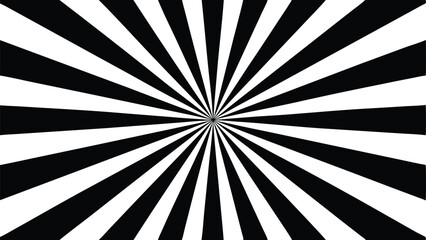 Vintage Radial Stripes Vector Graphic.