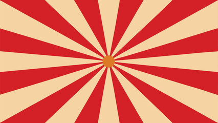 Vintage Radial Stripes Vector Graphic.